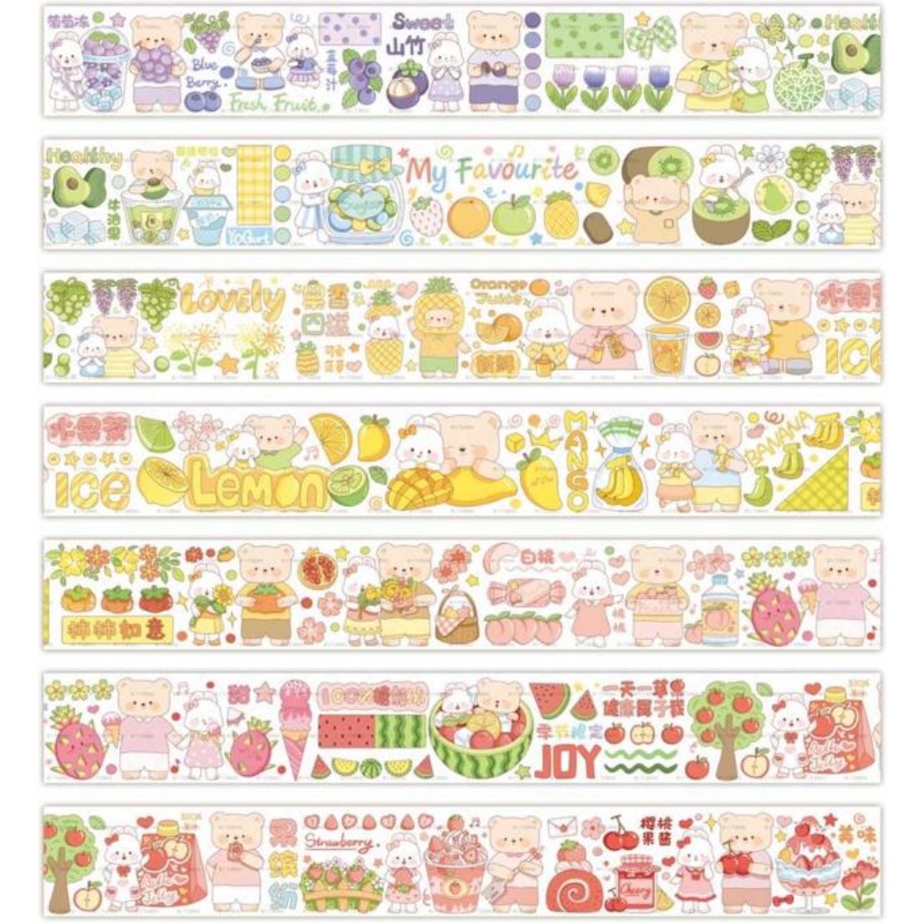

Radish Ding Mengwusha Fruits 240cm Washi Sampler