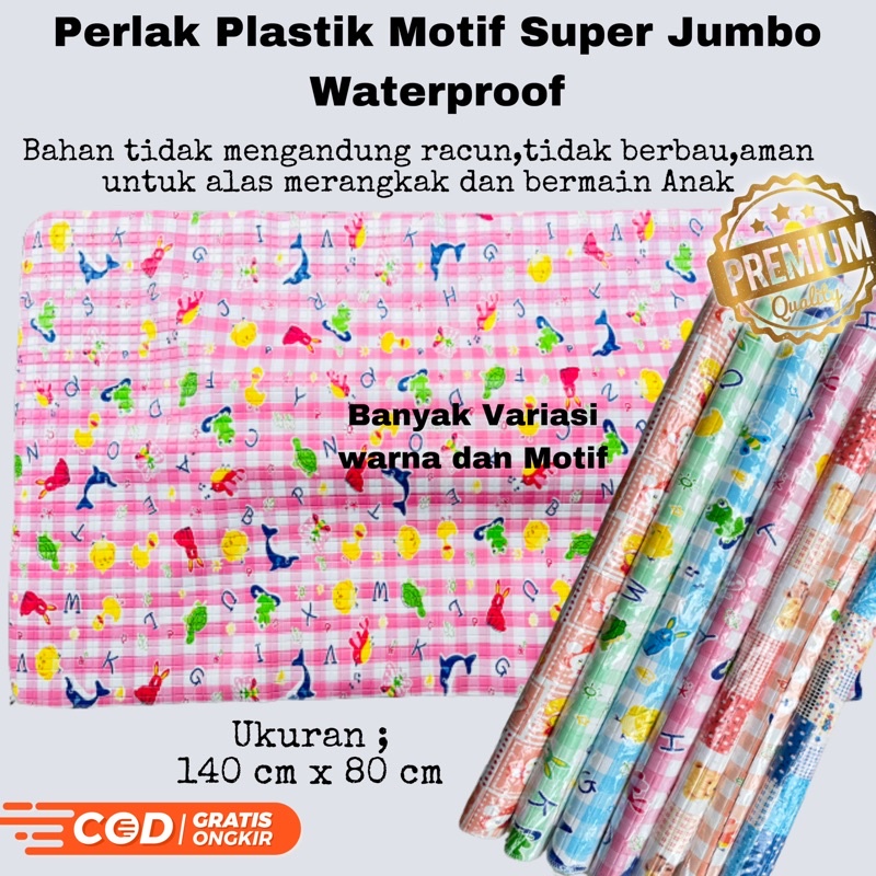 Perlak Bayi dan Balita Motif Super Jumbo 140 cm x 80 cm Waterproof promo 8.8