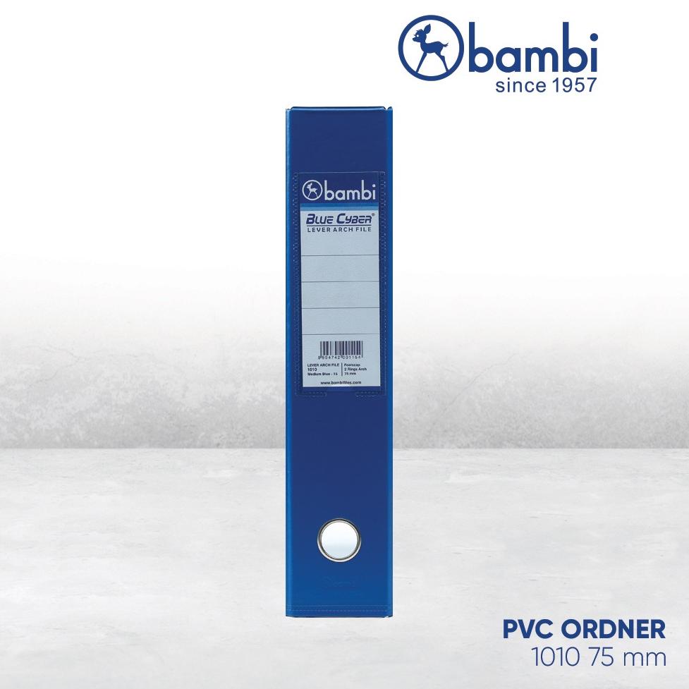 

[PRODUK AS0MZ] Bambi Ordner LAF/ Lever Arch File PVC dengan BLUE CYBER Ukuran FC - 1010 NK8