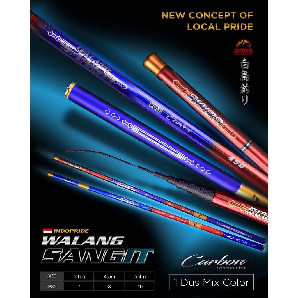 Tegek Carbon Swan Walang Sangit 3,6m