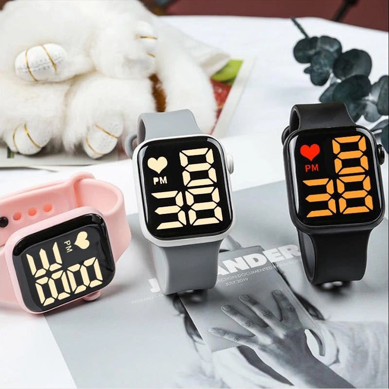 Fashion Wanita /; Jam tangan LED Digital Rubber / Jam tangan wanita