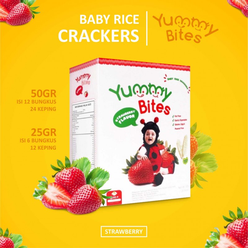 Yummy Bites Strawberry for baby 50gr