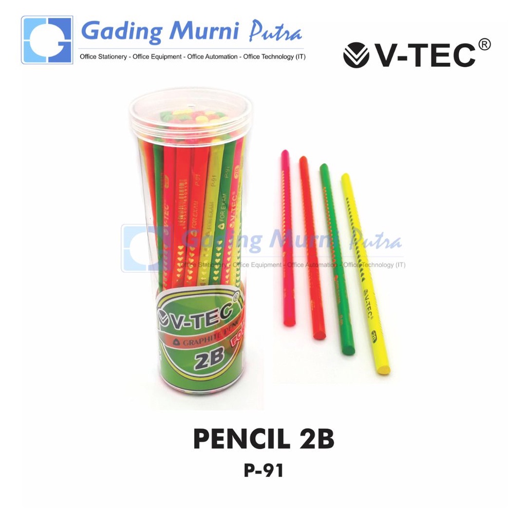 

Pensil 2B Merk V-TEC Tipe P91 isi 12 pcs