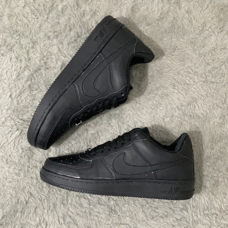 12.12 PROMO BESAR NK3 A1R FORC3 1 ONE FULL BLACK HITAM POLOS SEPATU SNEAKERS PRIA DAN WANITA SEPATU CASUAL SEPATU SEKOLAH SEPATU KANTOR TERLARIS BISA COD PROMO PUNCAK AKHIR BULAN SEPATU PENDEK SEPATU IMPORT