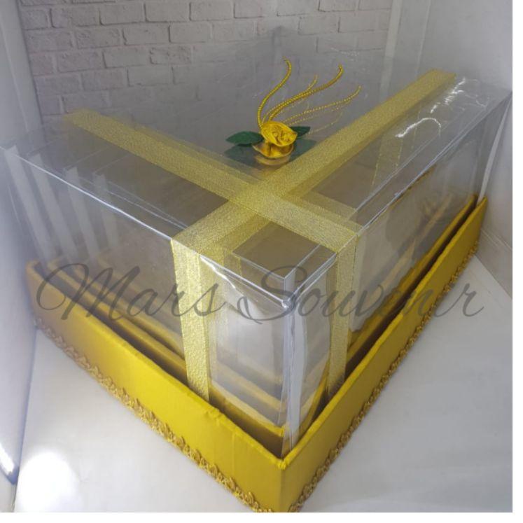 

Promo Box Kotak Seserahan Lamaran Mika Pita Tile 1 Set Isi 4 Box