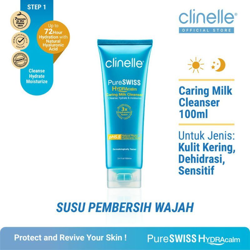 CLINELLE PureSWISS Hydracalm Caring Milk Cleanser 00ml