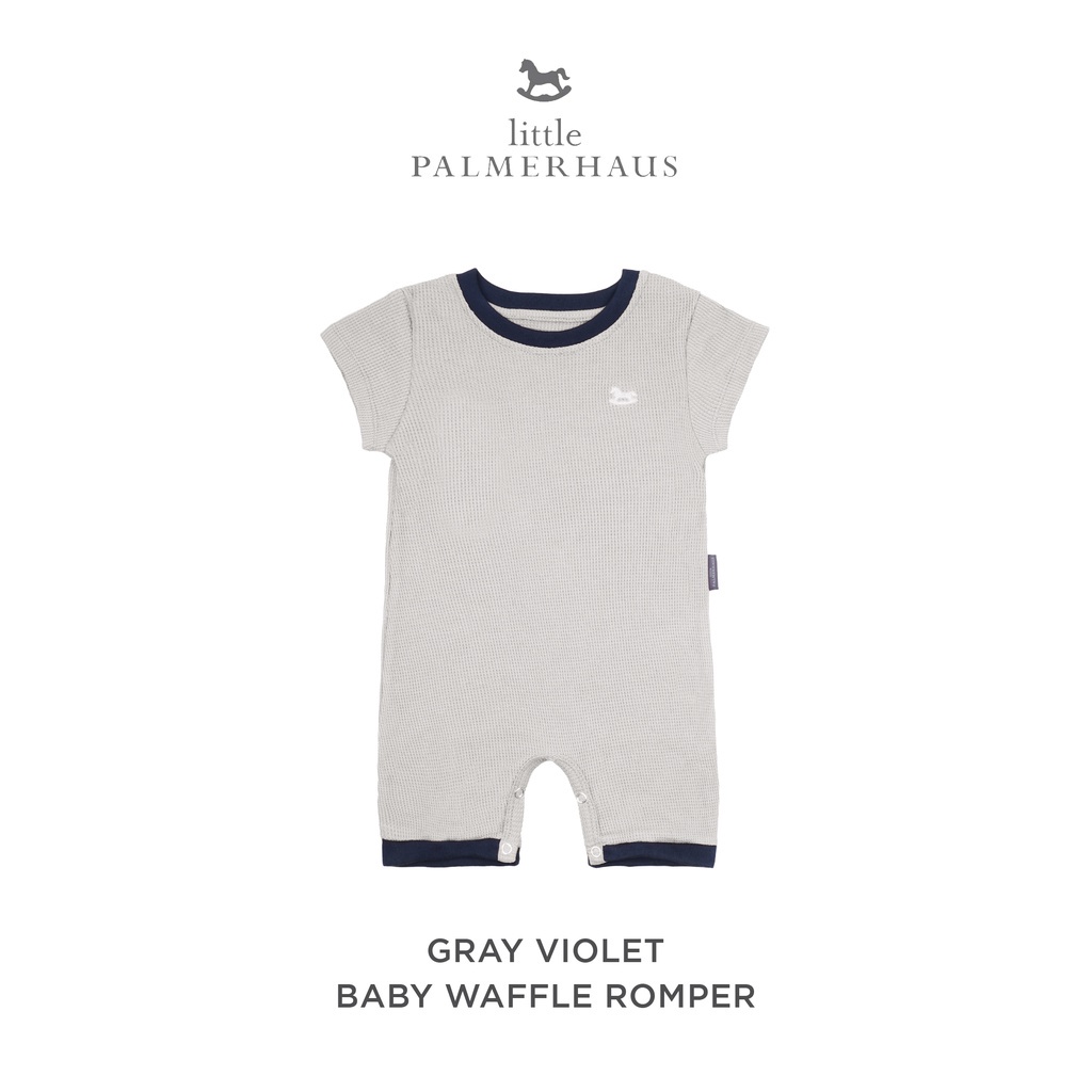 Little Palmerhaus Baby Waffle Romper Bayi 0-12 Bulan