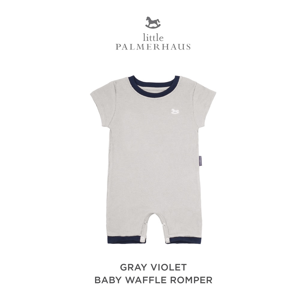 Little Palmerhaus Baby Waffle Romper Bayi 0-12 Bulan