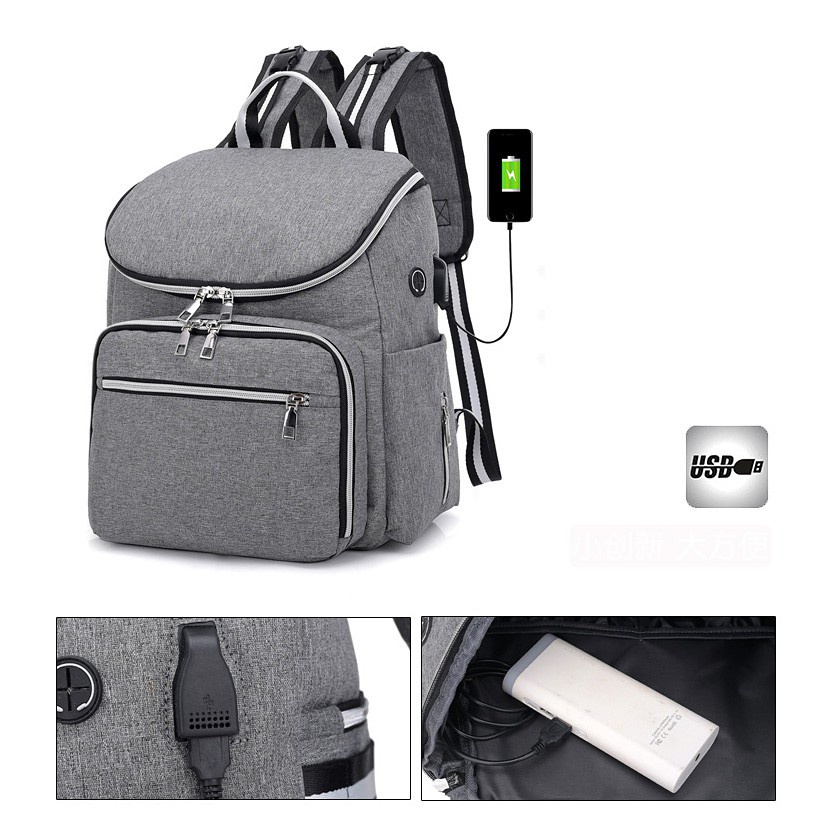 Type BBP Tas ransel popok bayi susu baby diaper baby bag lengkap pouch