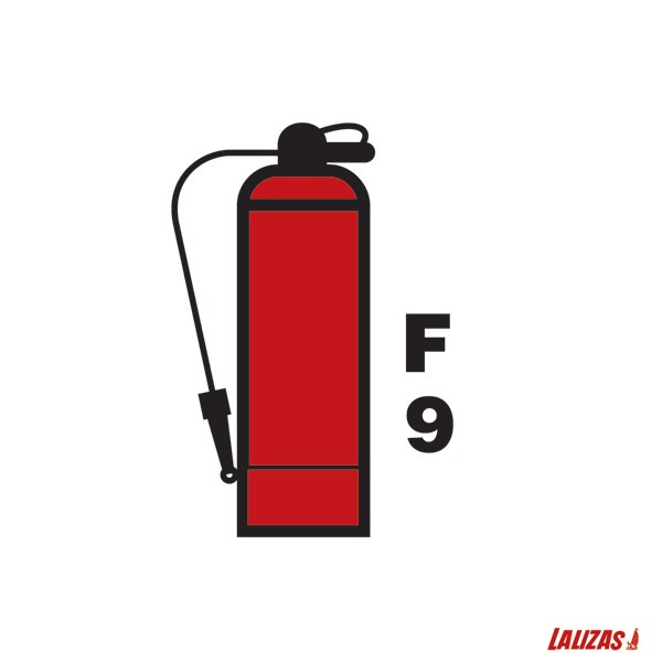 

Marn Imo Symbol Sticker Impa 33.6091 Fire Extingushier Foam 9L/ Impa 336091