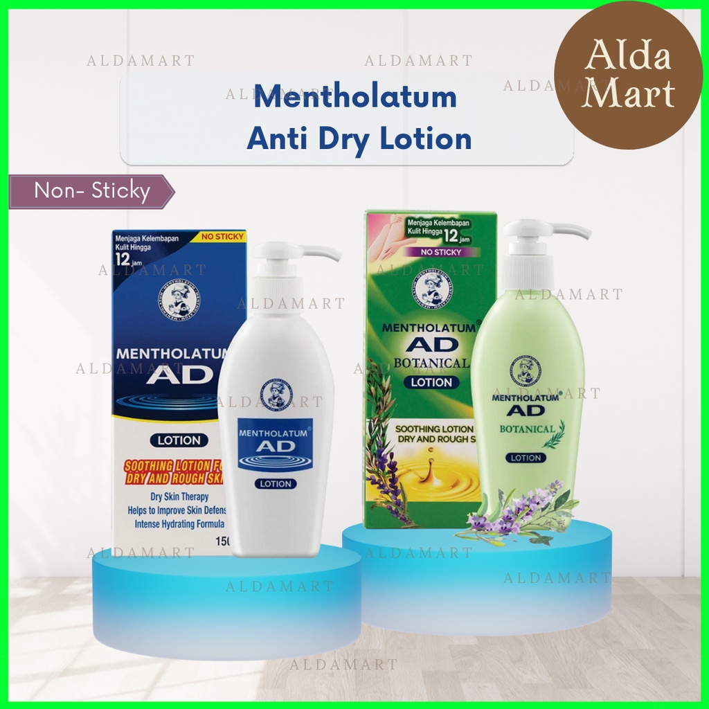 MENTHOLATUM AD Lotion 150g | Anti Dry Lotion | Soothing Lotion | Lotion Untuk kulit kering | Lotion | No Sticky