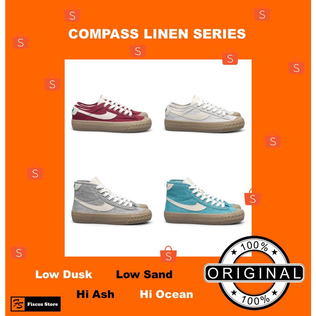 [ORIGINAL] COMPASS Retrograde Linen Low Dusk / Low Sand / Hi Ocean / Hi Ash