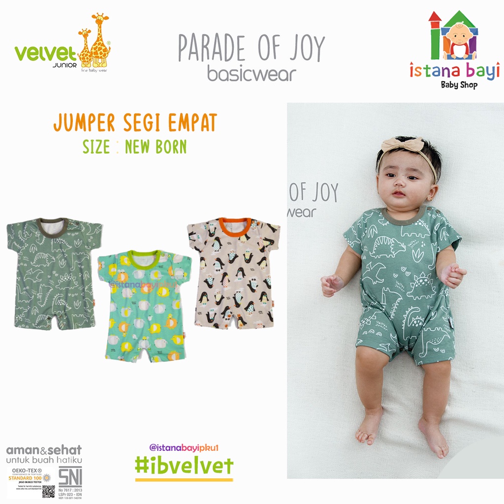 Velvet Junior Jumper Segi Empat GREAT ADVENTURE - Velvet Jumper bayi/Jumper anak/Romper bayi