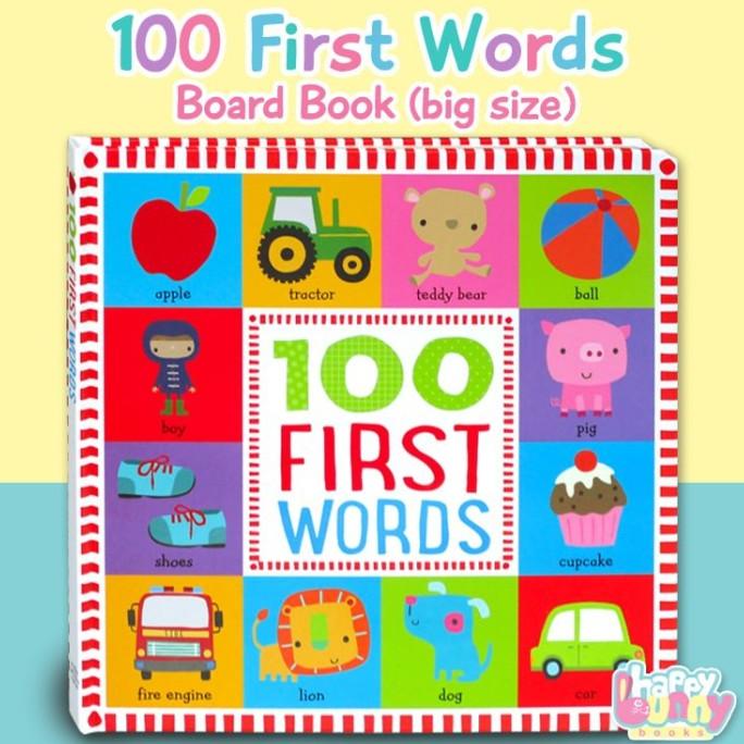 

100 First Words Board Book (Big Version)