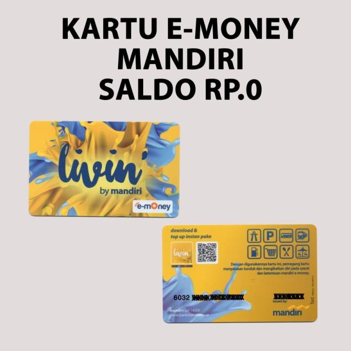[COD] Kartu eMoney Mandiri eToll / Kartu emoney / E-money card Bank Mandiri TERUJI Kode 536
