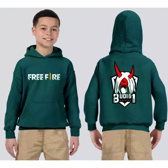 Sweater Hoodie Anak Laki Laki Panjang Freefire Budi01 Jaket Kekinian