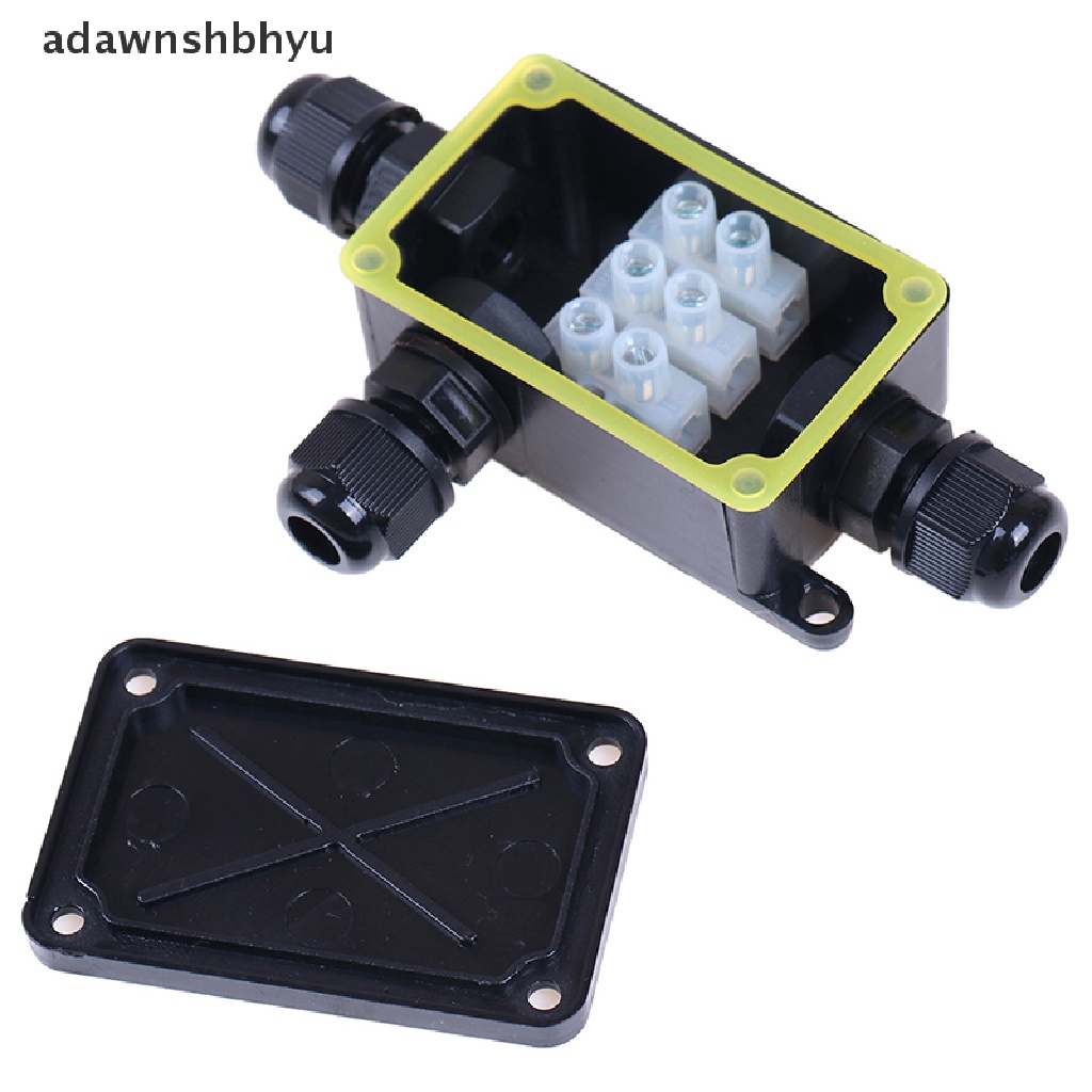 Adawnshbhyu 3Way IP66 Kotak junction Konektor Kabel outdoor waterproof Dengan terminal 450v ID