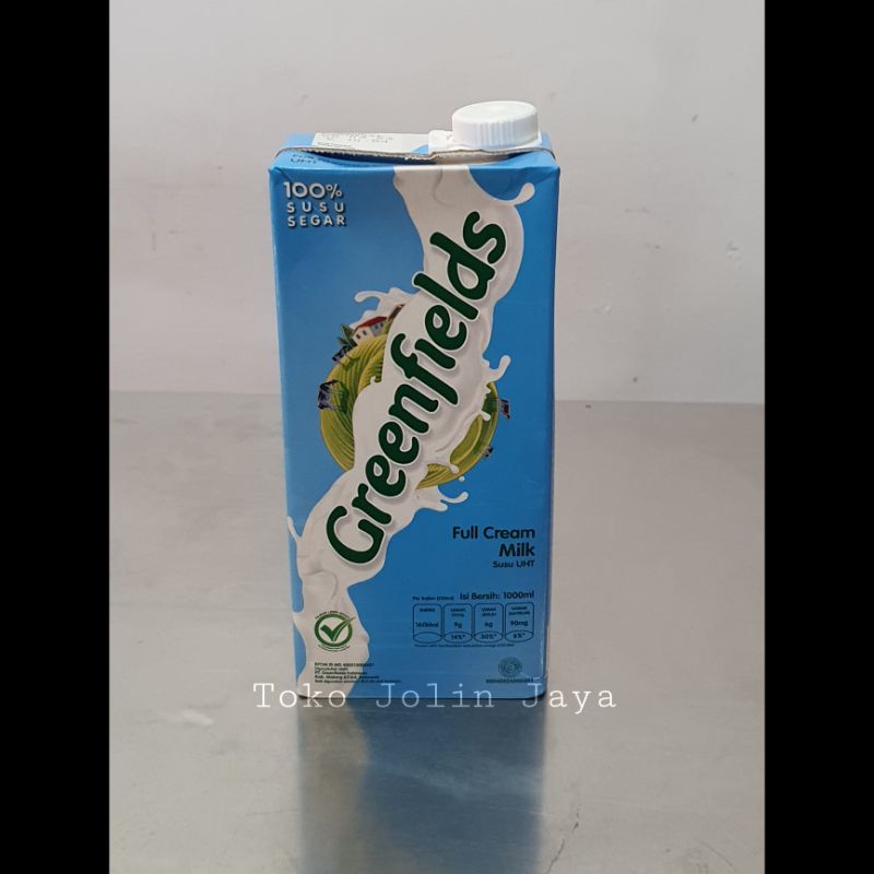 

1L susu UHT Greenfields full cream