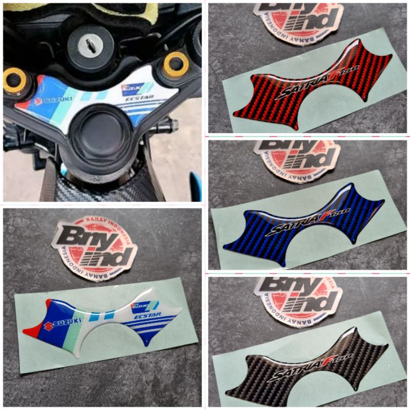 STICKER Stiker Emblem Stang Segitiga SATRIA FU Timbul