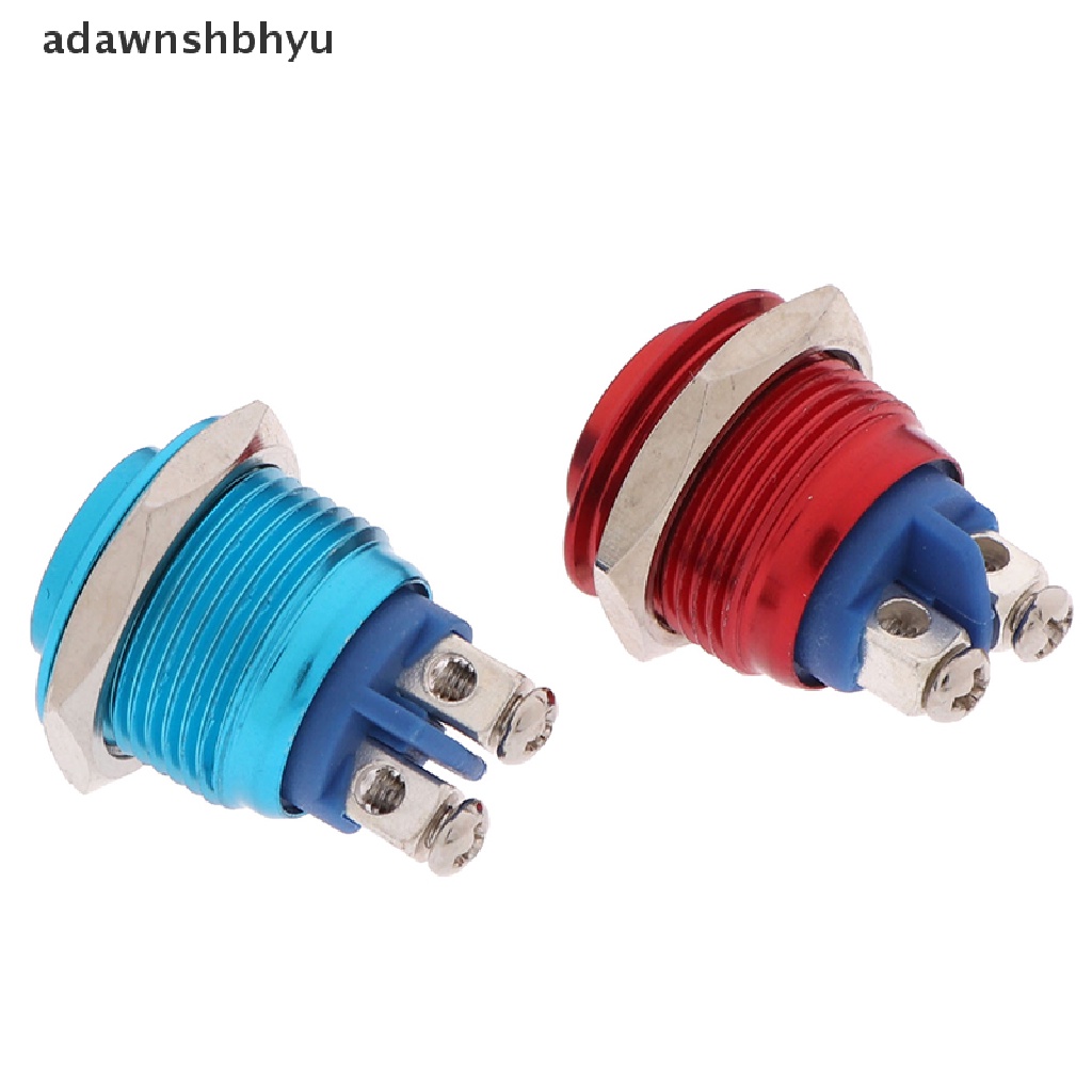 Adawnshbhyu 1Pc Saklar Tombol Tekan Momentary 16mm Waterproof Mount Button Switch ID