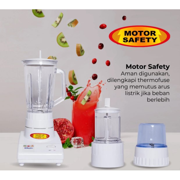 Blender Miyako BL-102PL / Blender Miyako 3 Tabung / Blender Miyako Plastik / Blender PROMO