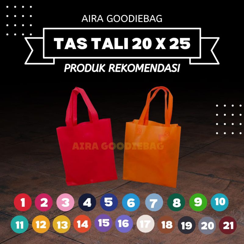 

Tas lipat samping 20 x 25 kain spunbond
