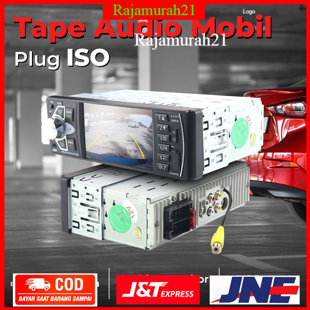 Kklusb Tape Audio Mobil Bluetooth MP5 Media Player Parkir Monitor LCD 4.1 Inch - 4022D - Black - 7RRS1JBK