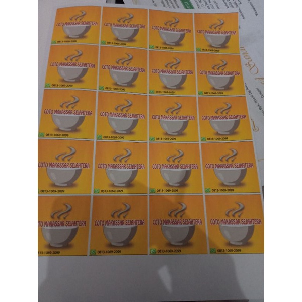 Jual Cetak Sticker Chromo Dan Vynil Murah Shopee Indonesia