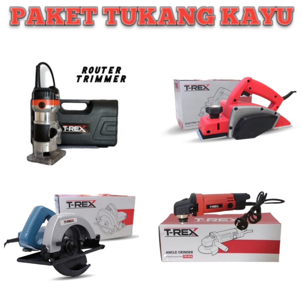 MURAH PAKET TUKANG KAYU !!!! Mesin Profil KAYU + Mesin Serut + Mesin Circular Saw  + MESIN JIGSAW + GERINDA 4 INCH kualitas terjamin dan terbaik