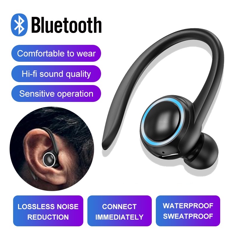 A1S Headset earphone wireless Bluetooth 8D Bass stereo Business Sport Headphone with Mic microphone