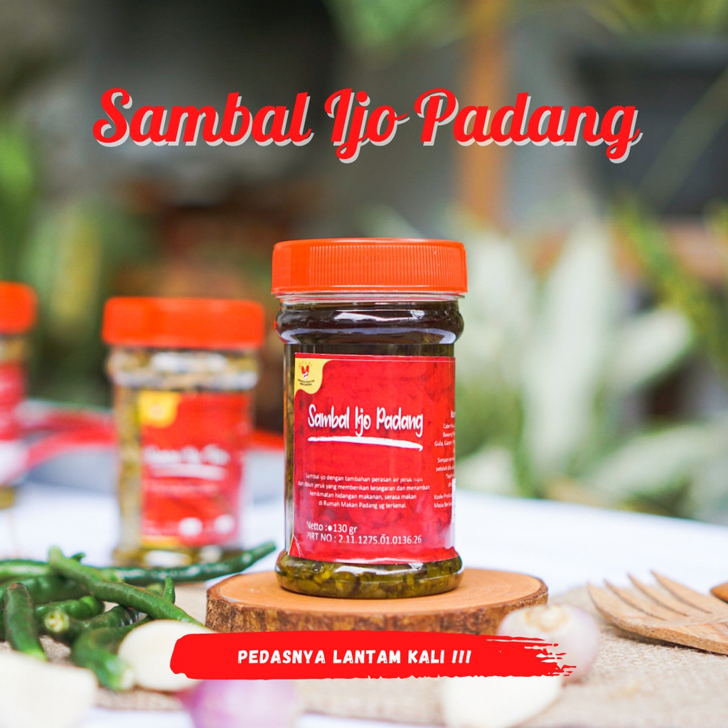 

Sambal Ijo Padang Pedas Nikmat 130 gr (Sambal Bunda Ina)