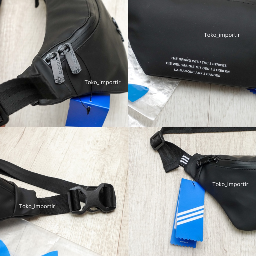 Waistbag Adidas Leather Mini / Tas Pinggang Pria Mirror Original