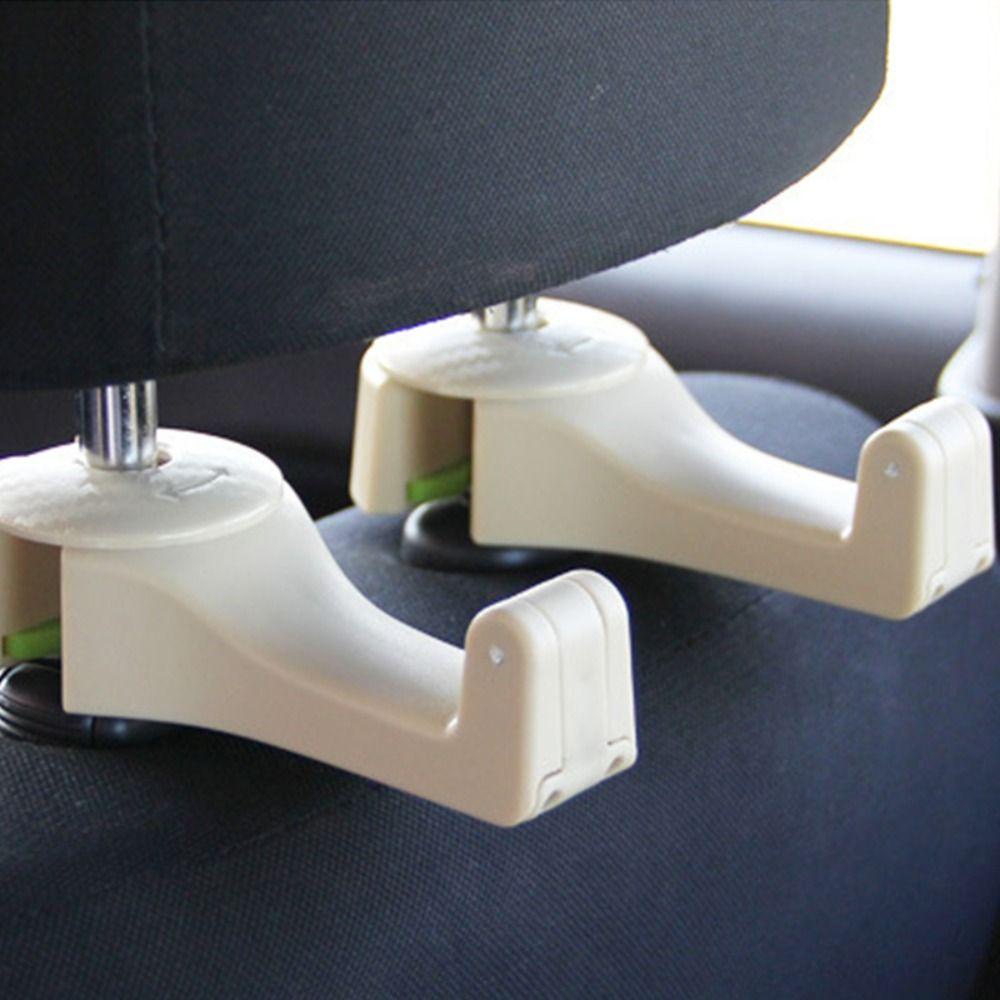 Lanfy Braket Kursi Mobil Two-in-one Multifungsi Organizer Foldble Clips Auto Decor Aksesoris Pengait Headrest Interior Mobil