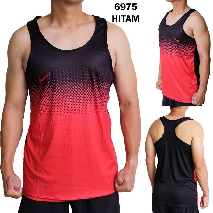 SINGLET OLAH RAGA COWOK 6975 BAJU TRAINING LEKBONG FUTSAL FITNES LARI BEST QUALITY