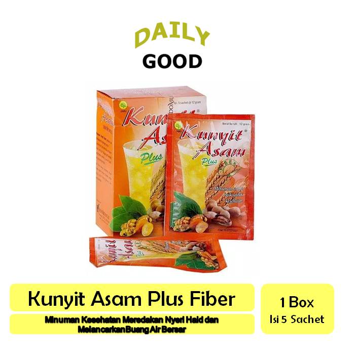 

Kunyit Asam Plus Fiber 5's - Meredakan Nyeri Haid dan Melancarkan BAB