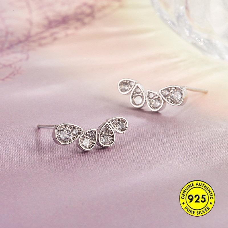 Anting Tetesan Air Bor Gang Bentuk Pir U1301