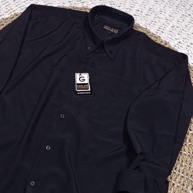 VOVAY kemeja polos pria lengan panjang / baju kemeja putih polos lengan panjang pria