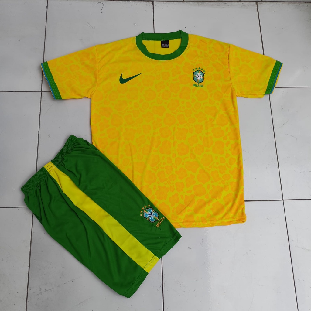 JERSEY BOLA BRAZIL  DEWASA/BAJU KAOS JERSEY BOLA BRAZIL DEWASA