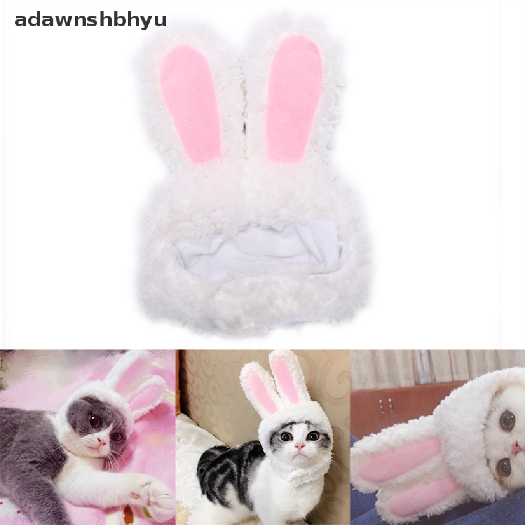 Adawnshbhyu Topi Telinga Kucing bunny Kelinci pet cat Kostum cosplay Untuk Kucing Anjing Kecil Pesta ID