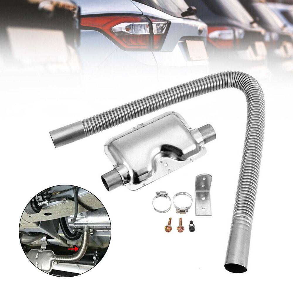 Preva 60/120cm Pipa Knalpot Aksesoris Mobil Tahan Lama Bahan Stainless Steel Dengan Diam