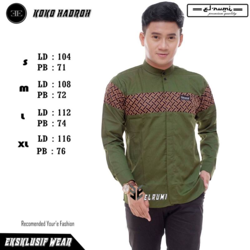 Baju koko gus asmi Orange keren terlaris/ baju koko gus azmi/ seragam hadroh/ baju koko masa kini