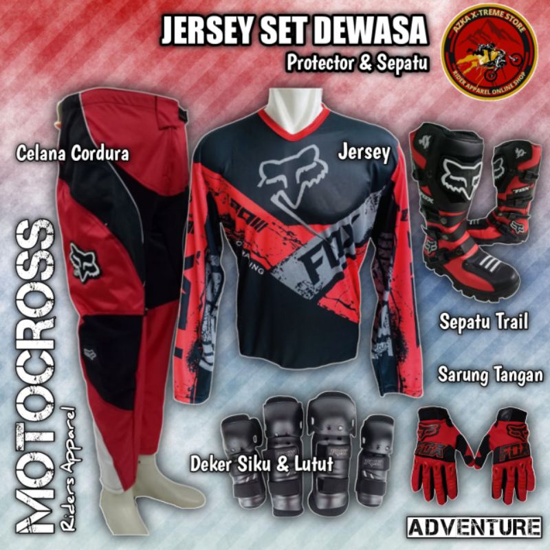 JERSEY SET TRAIL DEWASA PREMIUM MOTOCROSS OFFROAD