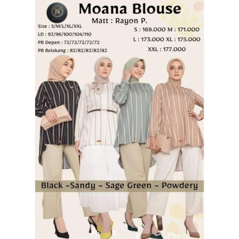 MOANA BLOUSE NADHEERA LUXURY