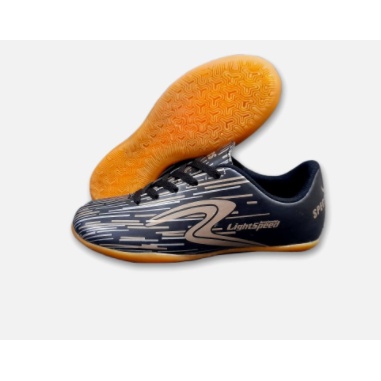 Promo  Sepatu futsal specs lightspeed / Hitam Gold