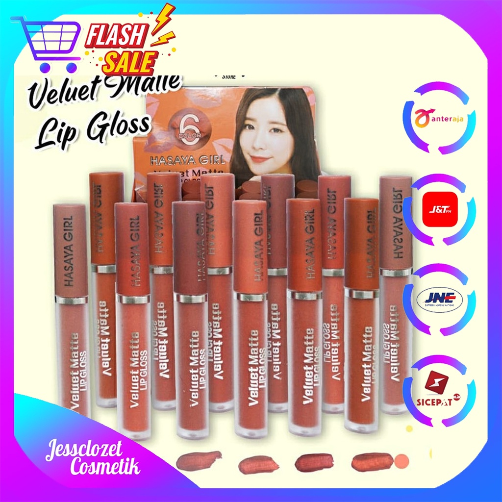 HASAYA VELVET MATTE LIPGLOSS HASAYA VELVET LIPCREAM HASAYA VELVET LIPGLOSS MATTE THAILAND