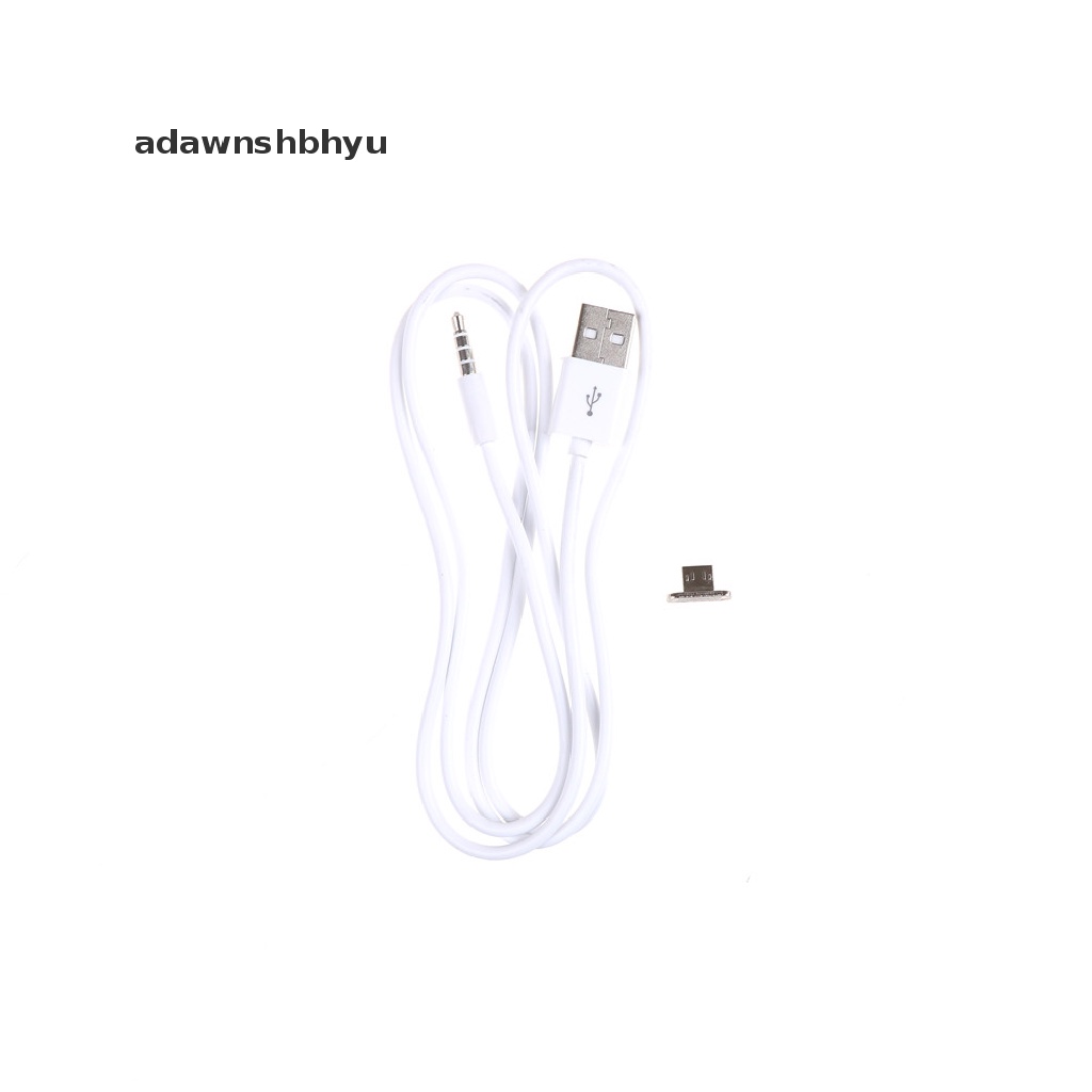 Adawnshbhyu 3.3FT 3.5mm AUX Audio Plug Jack Ke USB 2.0 Male Charge Cable Cord Untuk MP3 ID