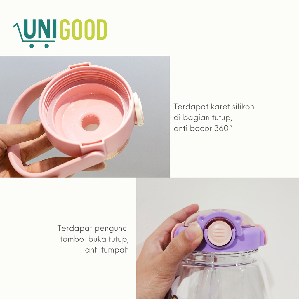 UNIGOOD - Botol Minum Anak Korea 1.3L Free Sticker