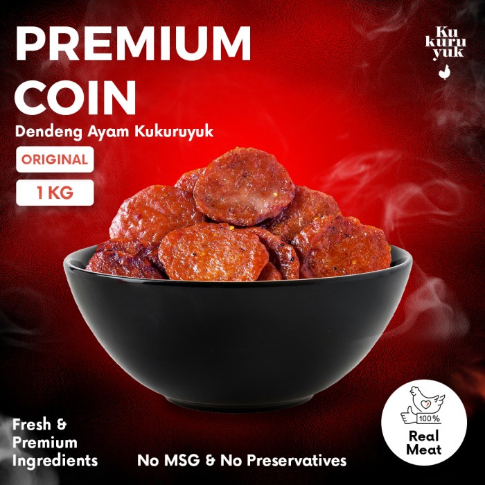 

⭐BISA COD⭐ [PREMIUM COIN] Rasa Original/Honey - 1 KG - Dendeng Ayam Kukuruyuk