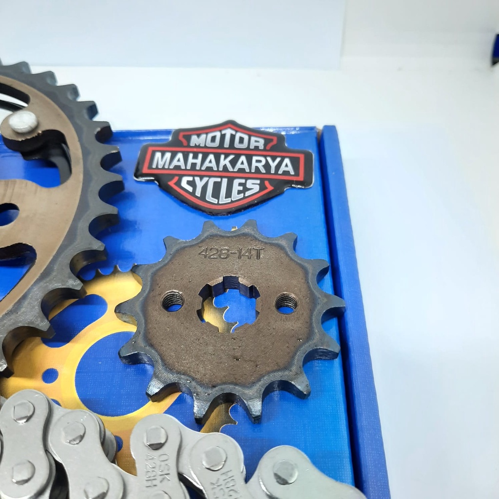 GEARSET RANTAI PAKET GIRSET GIR PAKET SPROKET HONDA REVO ABSOLUTE BLADE GEARSET OLD KWB