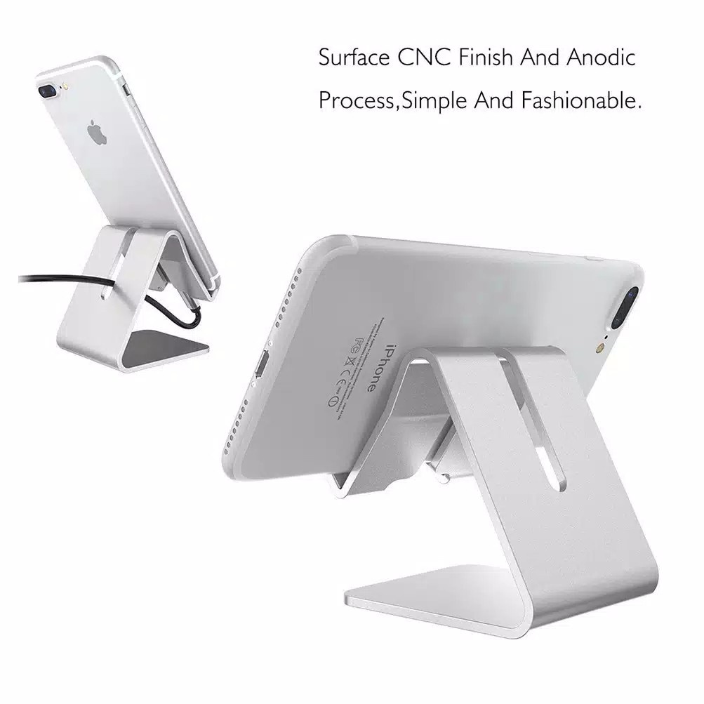 Dudukan Smartphone Stand Holder Untuk Handphone Bahan Aluminium